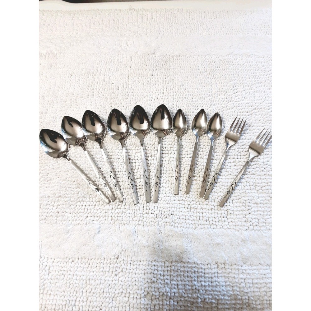 Oneida Stainless Oneidacraft Deluxe CAPISTRANO Flatware 11 Pieces Mixed